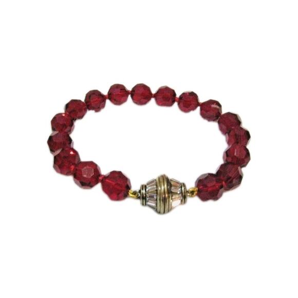 HEIDI DAUS DISNEY "Full Of Possibilities"RUBY Red Necklace Bracelet Set Crystal - Picture 12 of 12